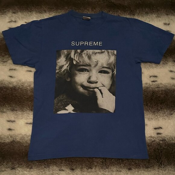Supreme fw15 Crybaby tee shirt Blue - Picture 1 of 3